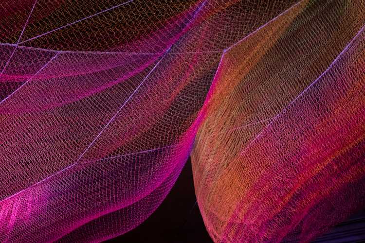 Fabric on the ceiling of Renwick Gallery